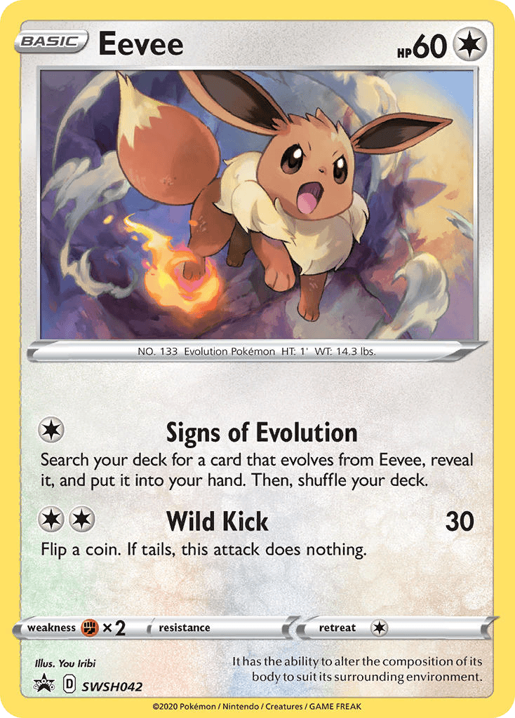 Eevee from SWSH Black Star Promos