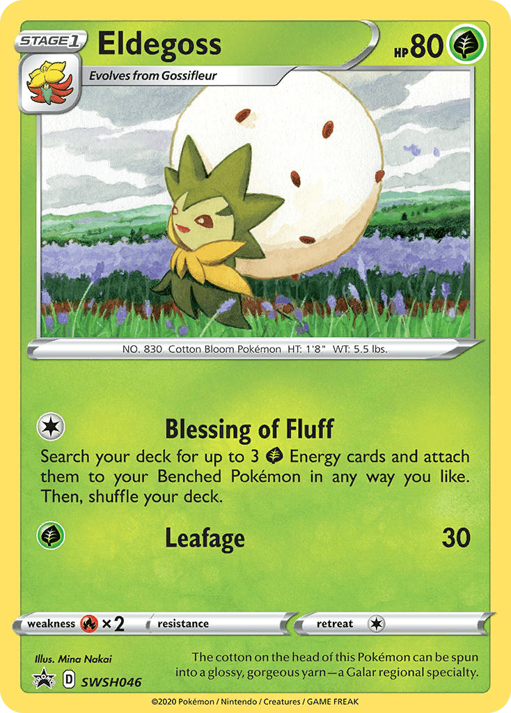 Eldegoss Pokémon card