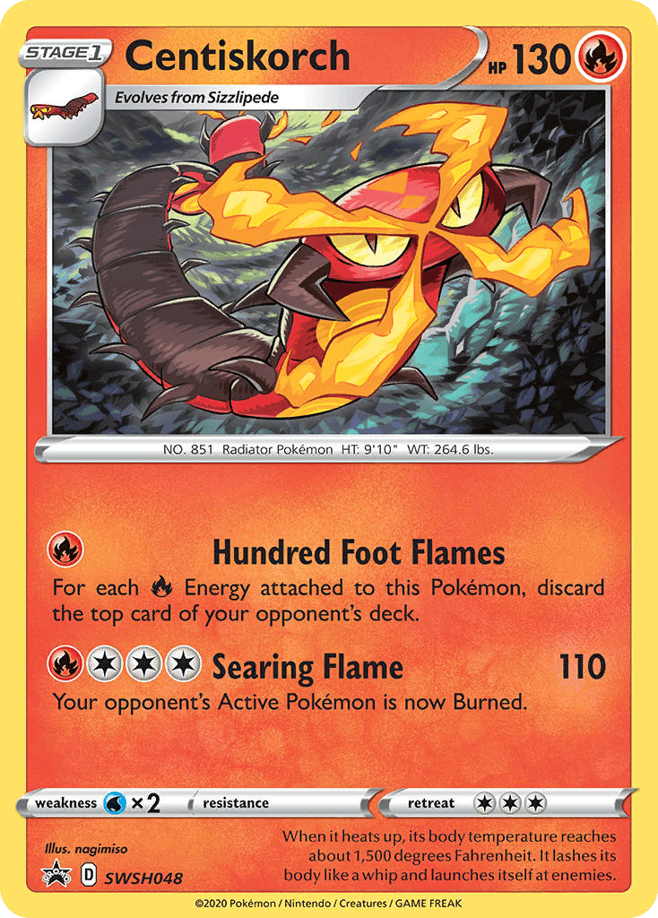 Centiskorch Pokémon card
