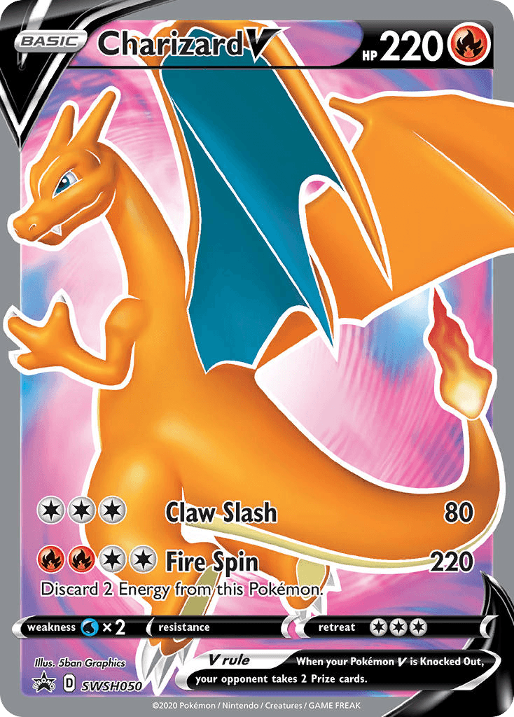 Charizard V from SWSH Black Star Promos