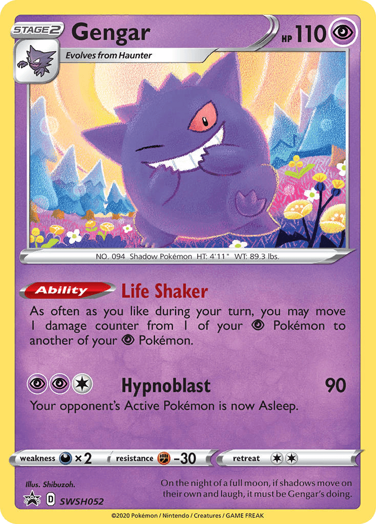 Gengar from SWSH Black Star Promos