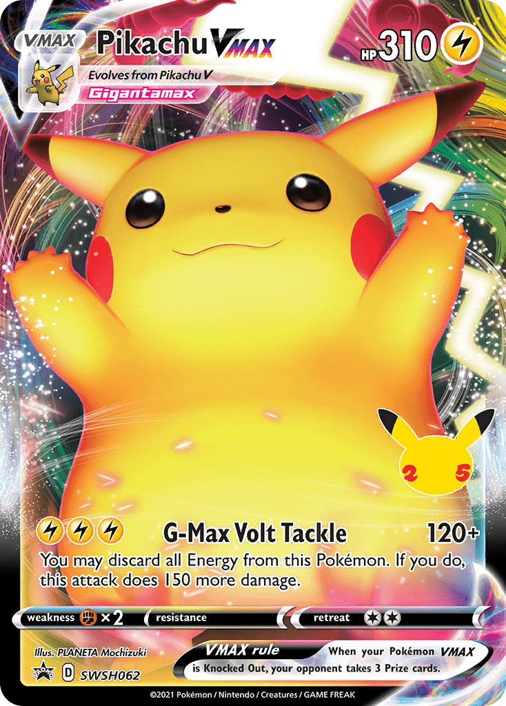 Pikachu VMAX from SWSH Black Star Promos