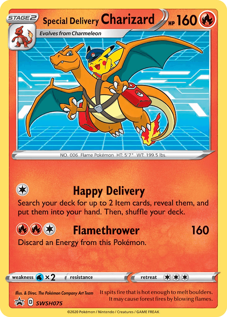 Special Delivery Charizard from SWSH Black Star Promos