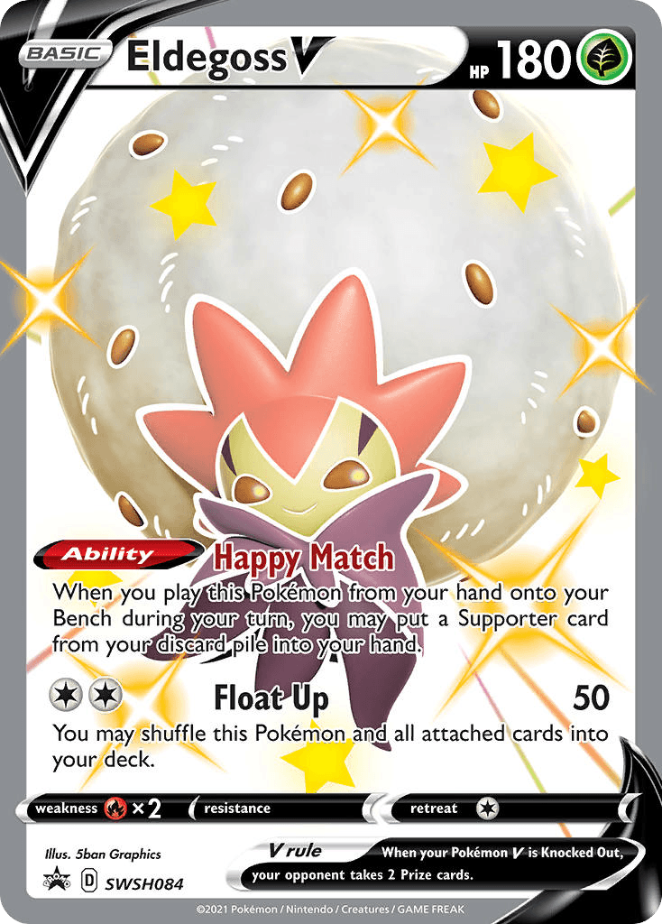 Eldegoss V Pokémon card