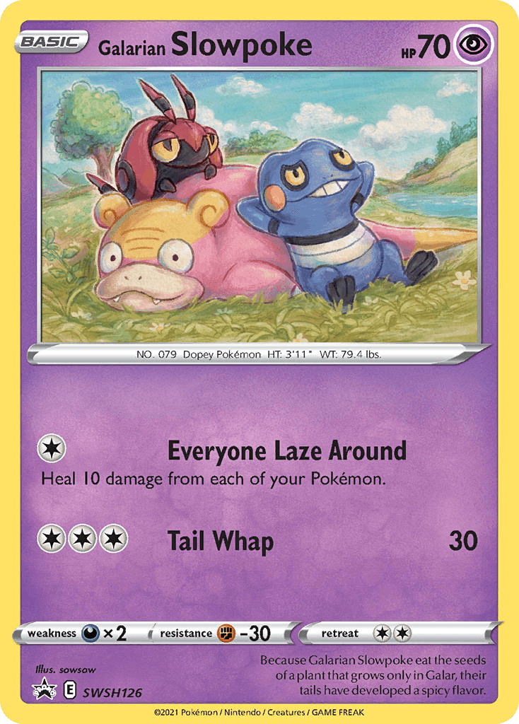 Galarian Slowpoke Pokémon card