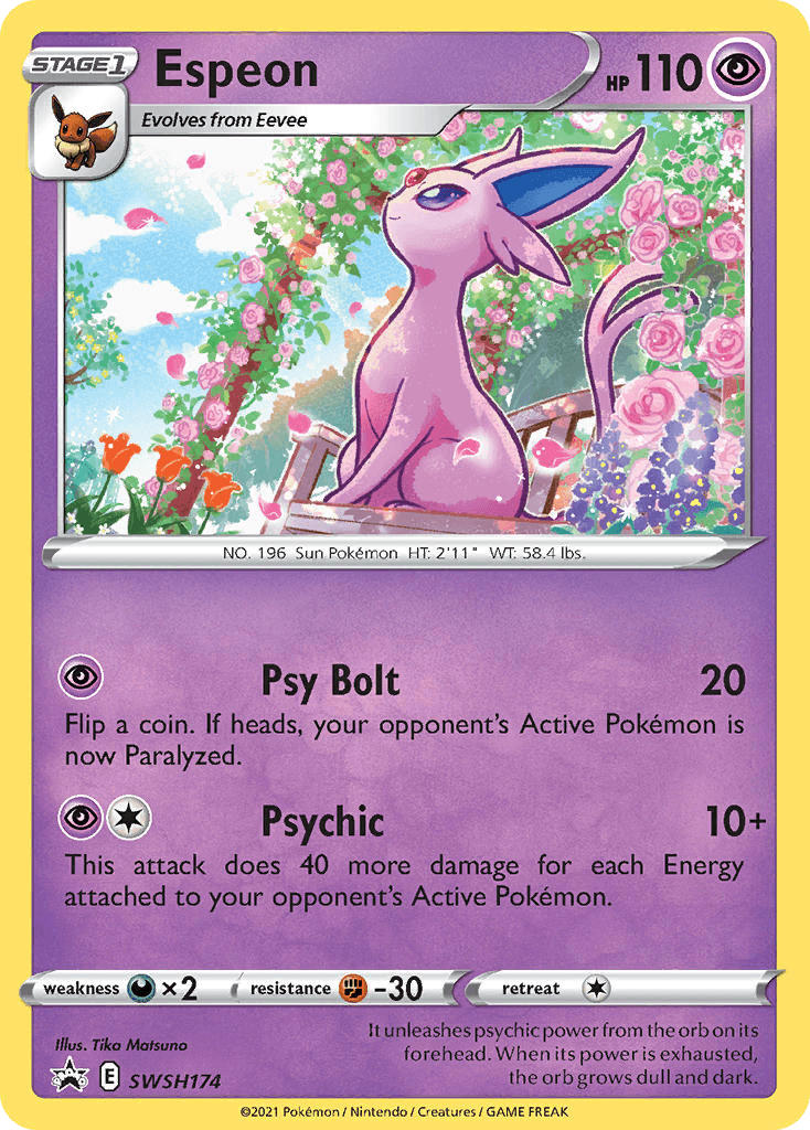 Espeon from SWSH Black Star Promos