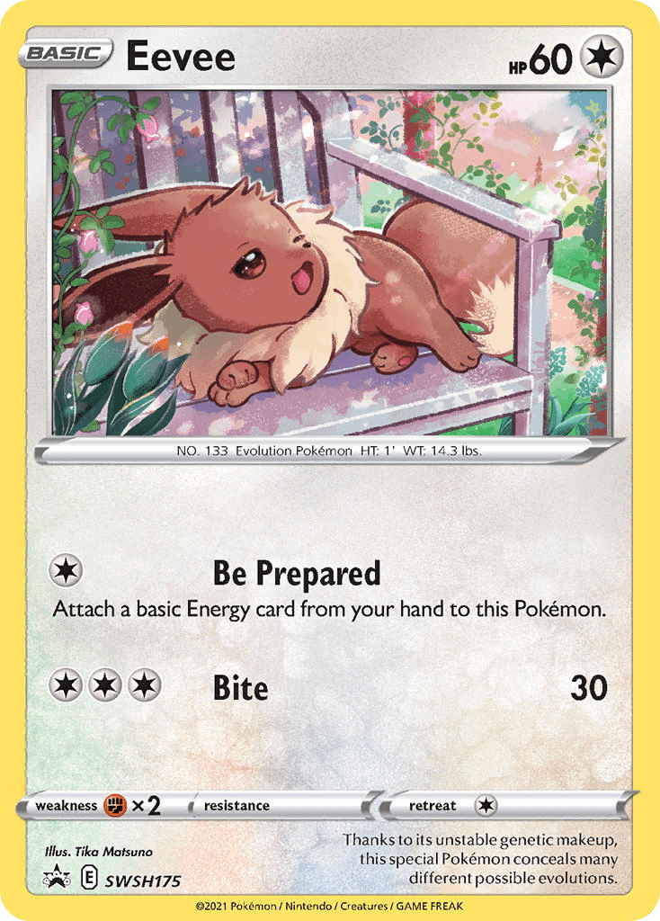 Eevee from SWSH Black Star Promos