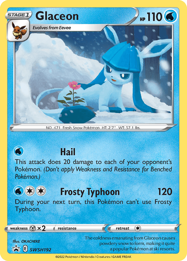 Glaceon Pokémon card