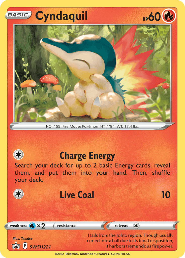 Cyndaquil Pokémon card