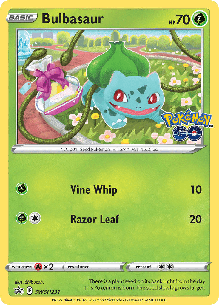 Bulbasaur Pokémon card