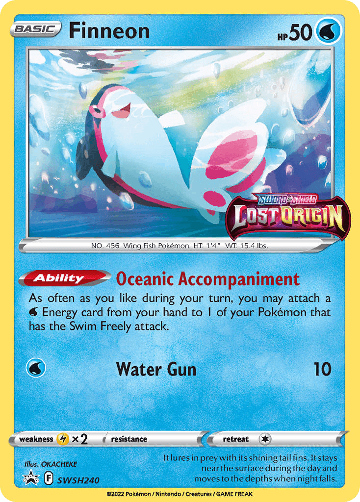 Finneon Pokémon card