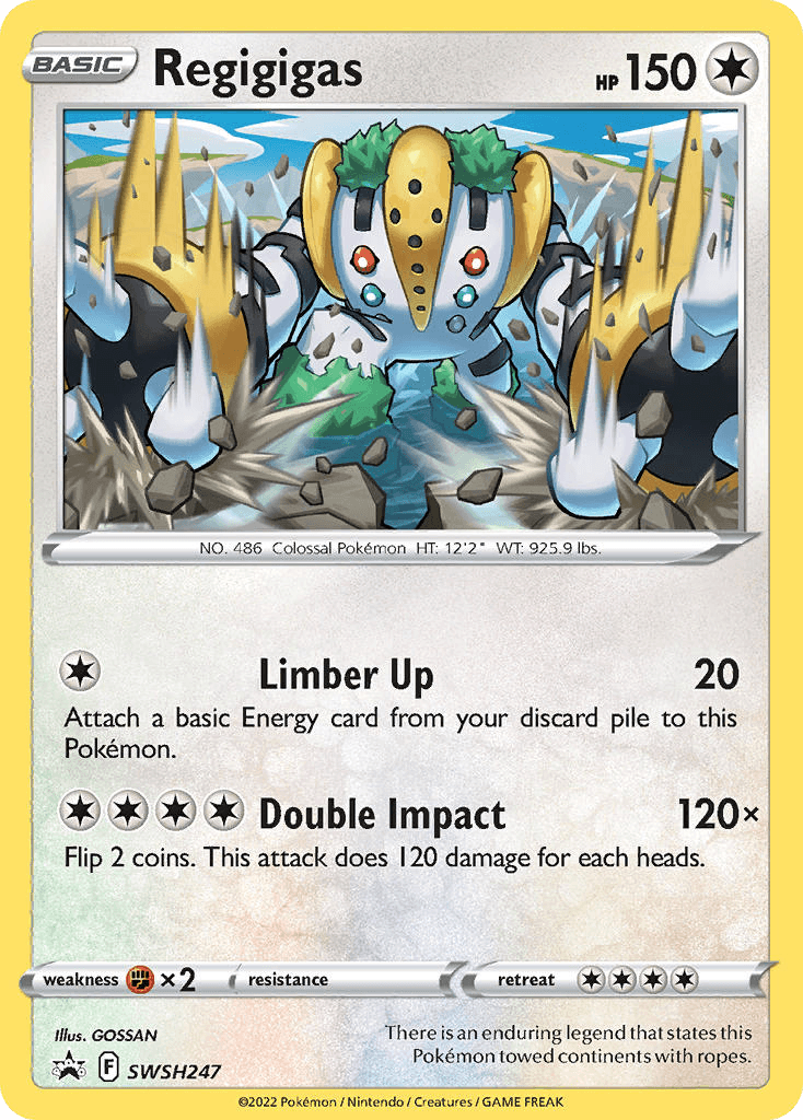 Regigigas Pokémon card