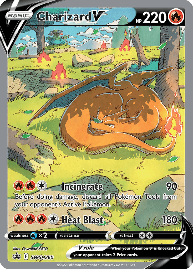 Charizard V from SWSH Black Star Promos