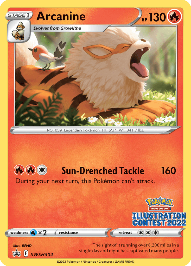Arcanine from SWSH Black Star Promos
