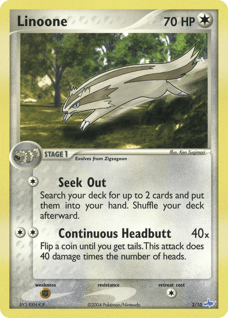 Linoone Pokémon card