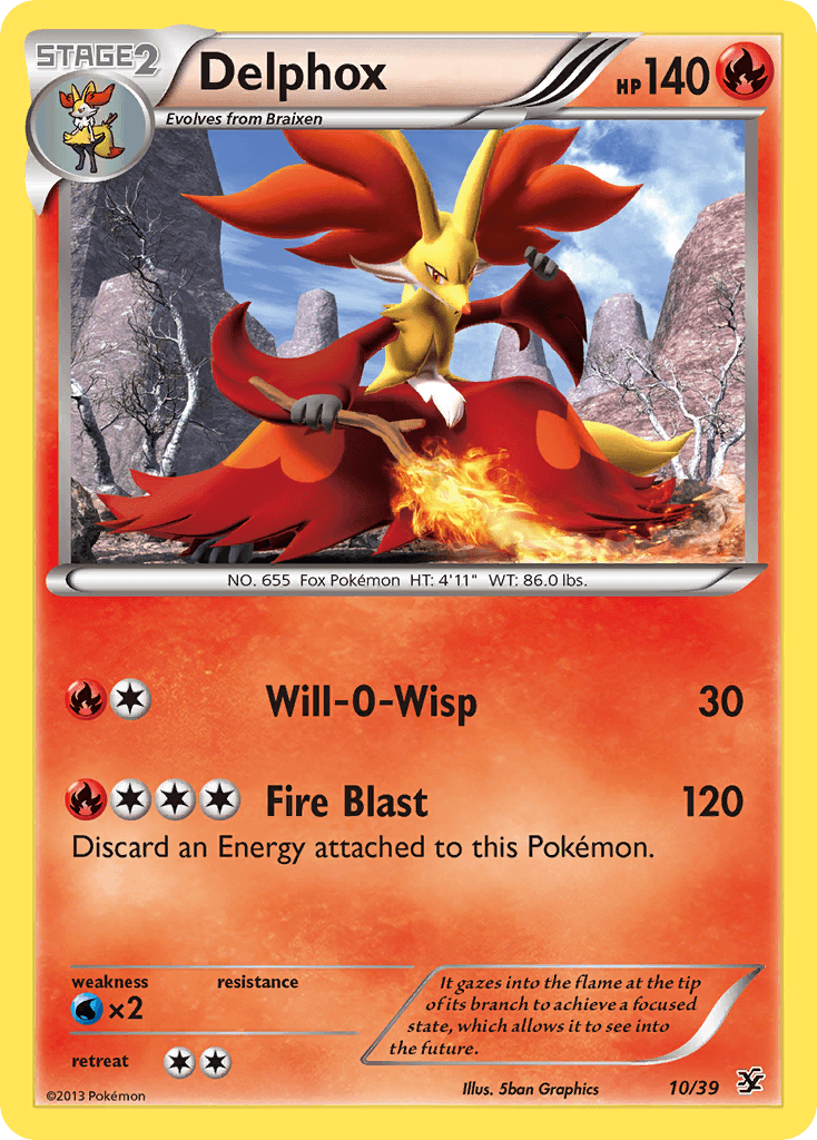 Delphox Pokémon card