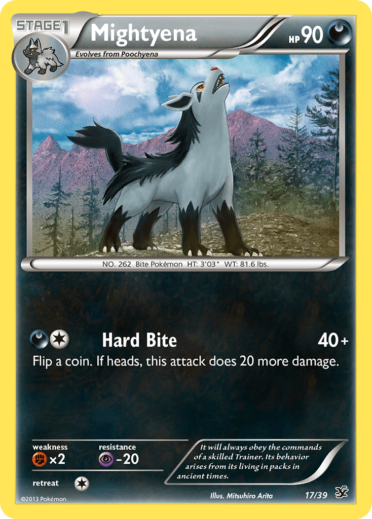 Mightyena Pokémon card