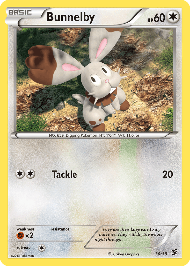 Bunnelby Pokémon card