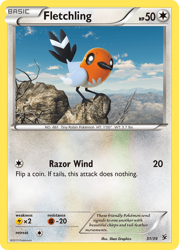 Fletchling Pokémon card
