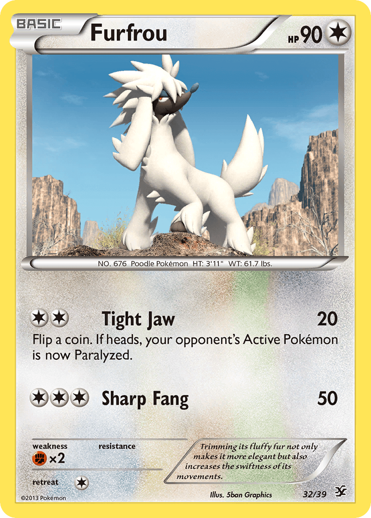Furfrou Pokémon card