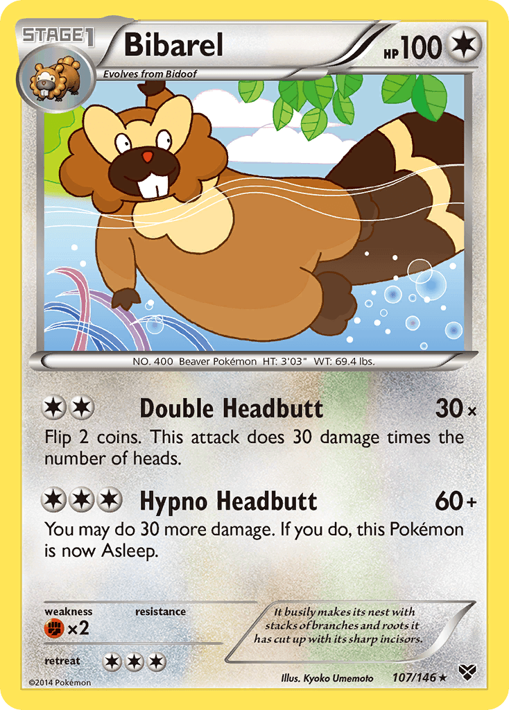 Bibarel Pokémon card