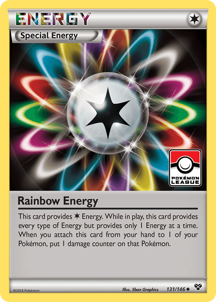 Rainbow Energy Pokémon card