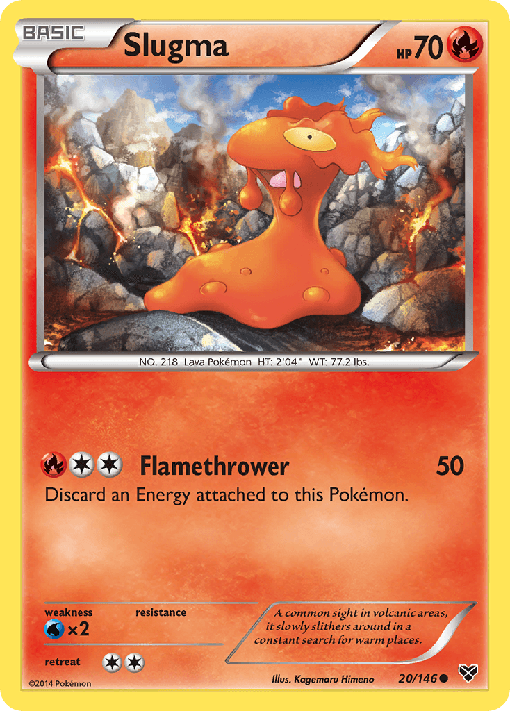 Slugma Pokémon card