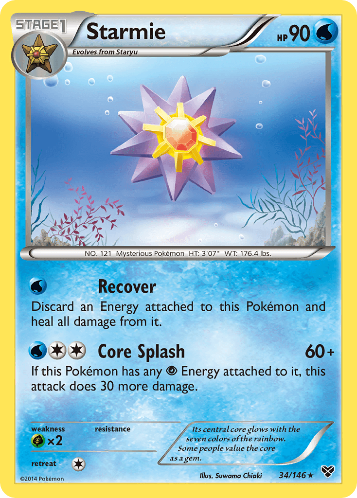 Starmie Pokémon card