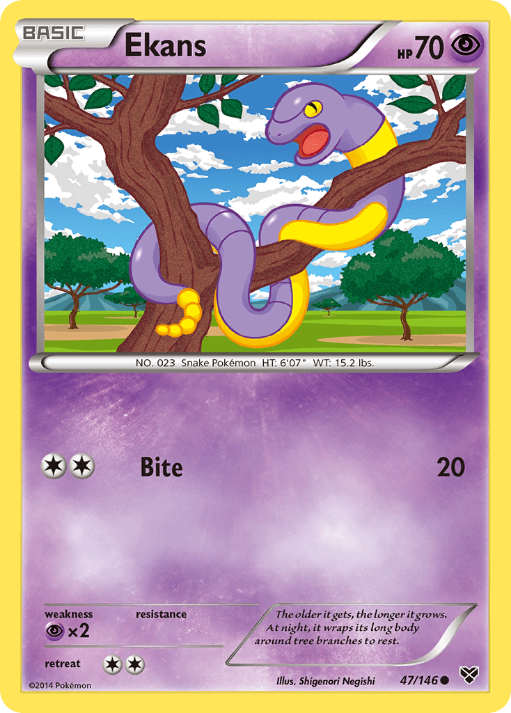 Ekans Pokémon card