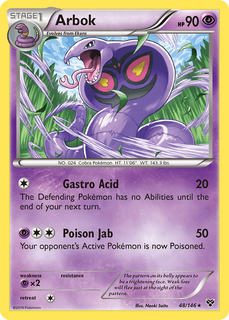 Arbok Pokémon card