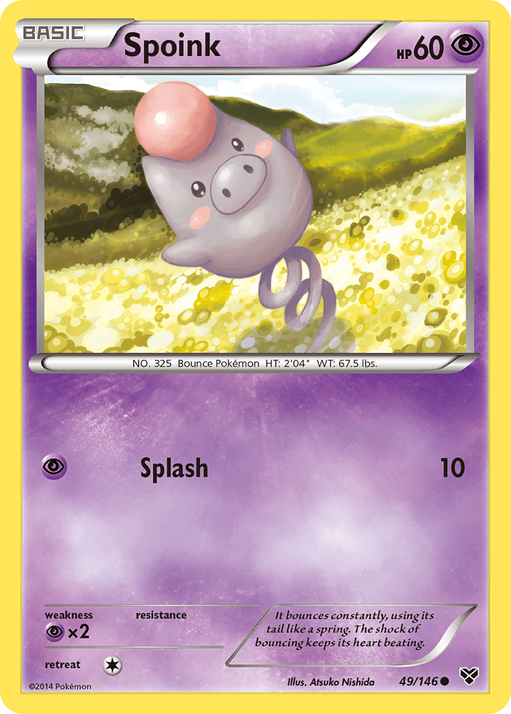 Spoink Pokémon card