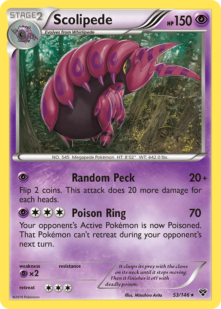 Scolipede Pokémon card
