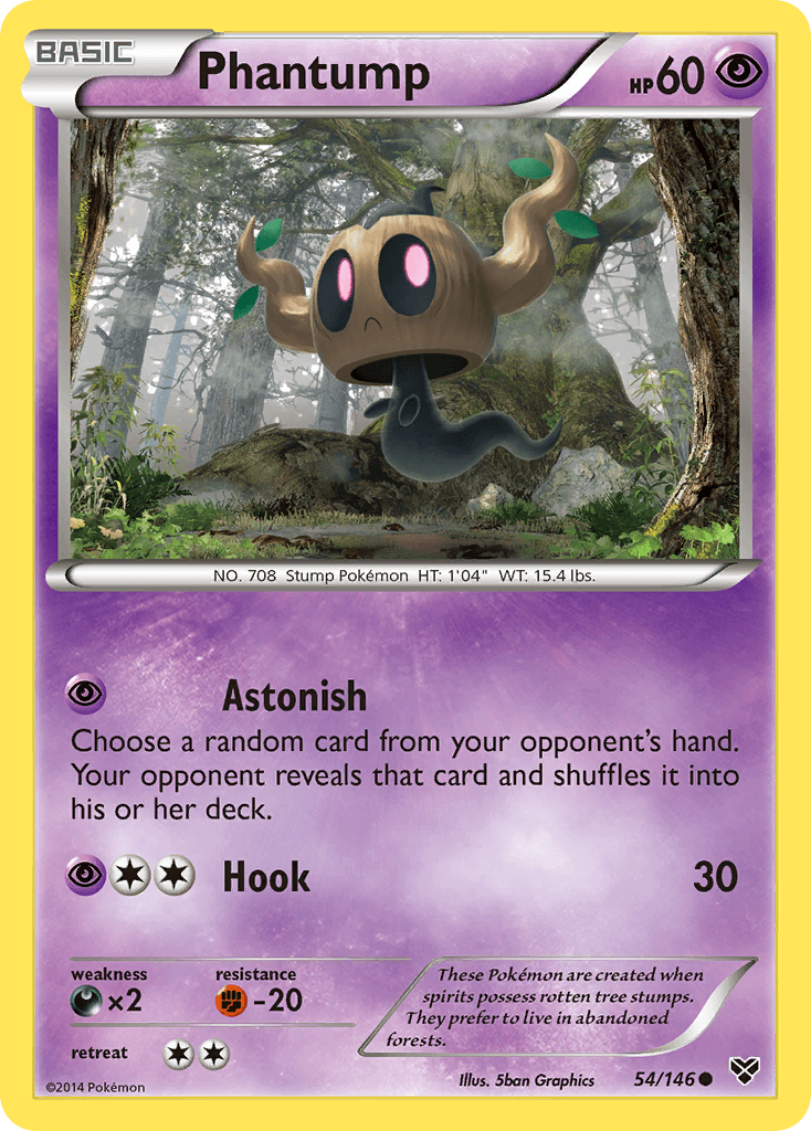 Phantump Pokémon card