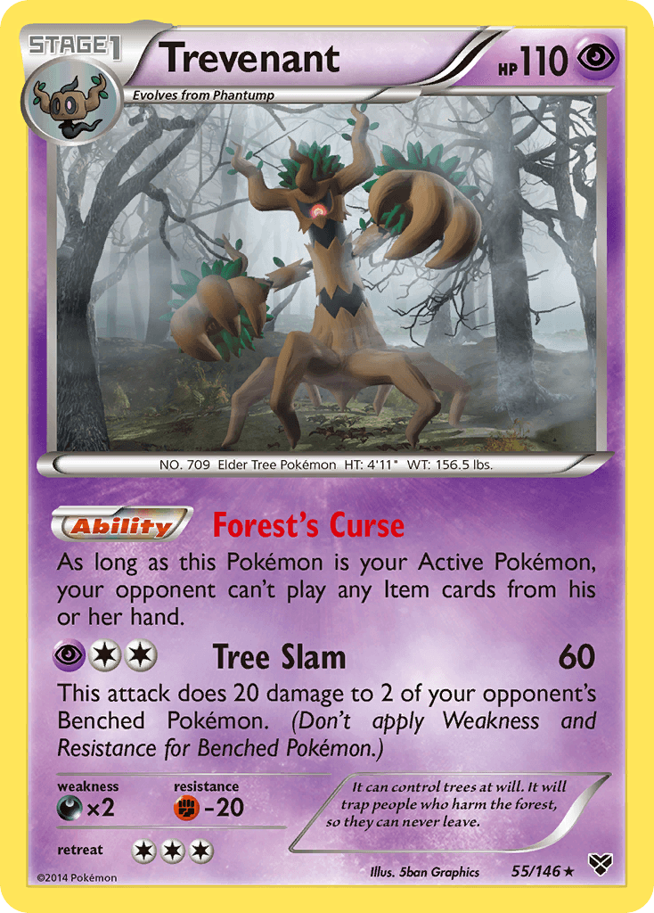 Trevenant Pokémon card