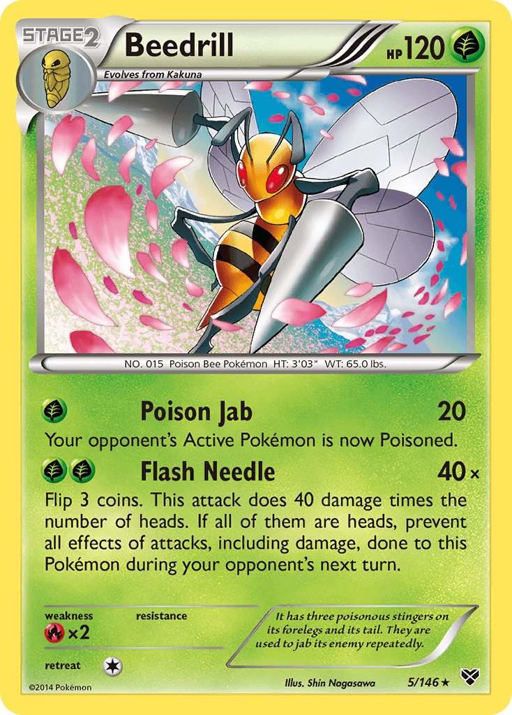 Beedrill Pokémon card