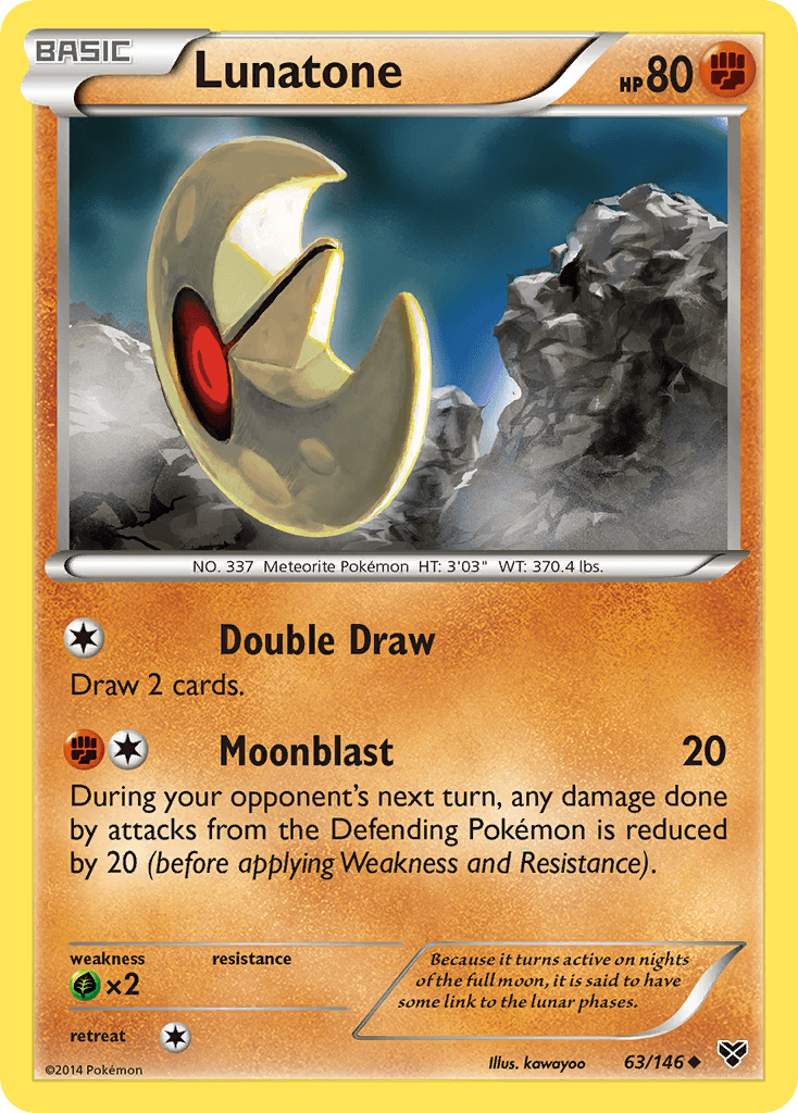 Lunatone Pokémon card