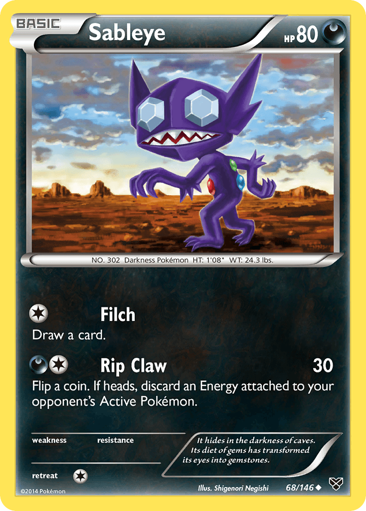 Sableye Pokémon card