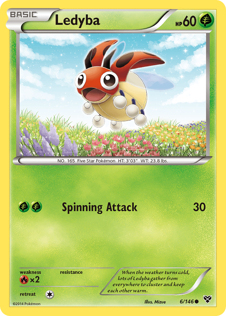 Ledyba Pokémon card