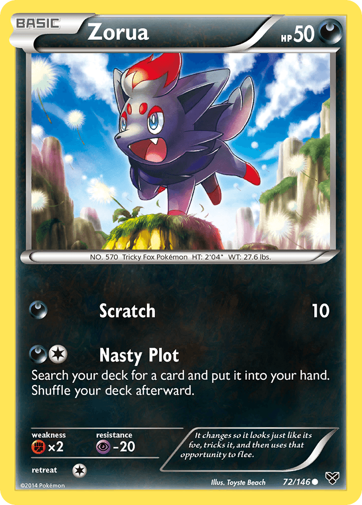 Zorua Pokémon card