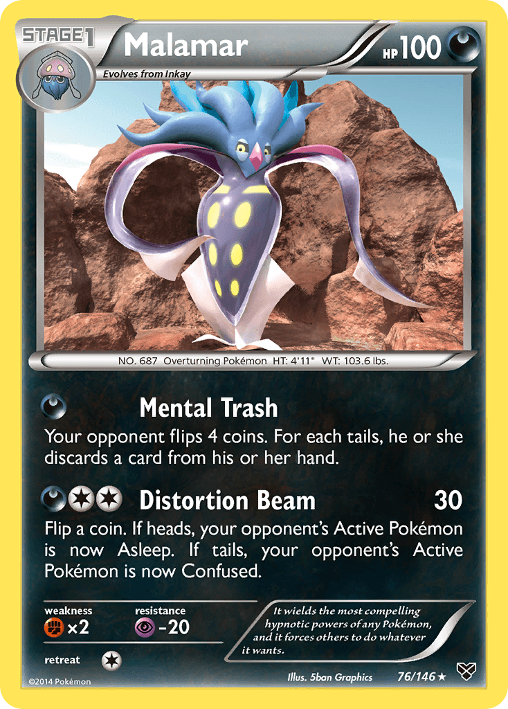Malamar Pokémon card