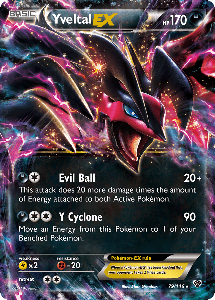 Yveltal-EX Pokémon card