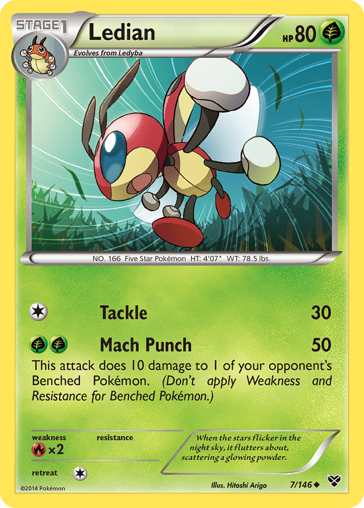 Ledian Pokémon card