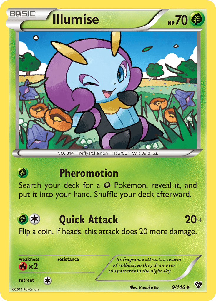 Illumise Pokémon card