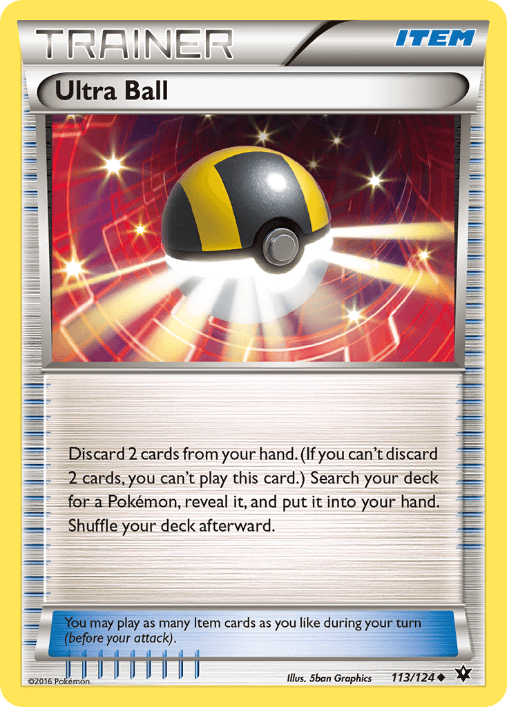 Ultra Ball Pokémon card