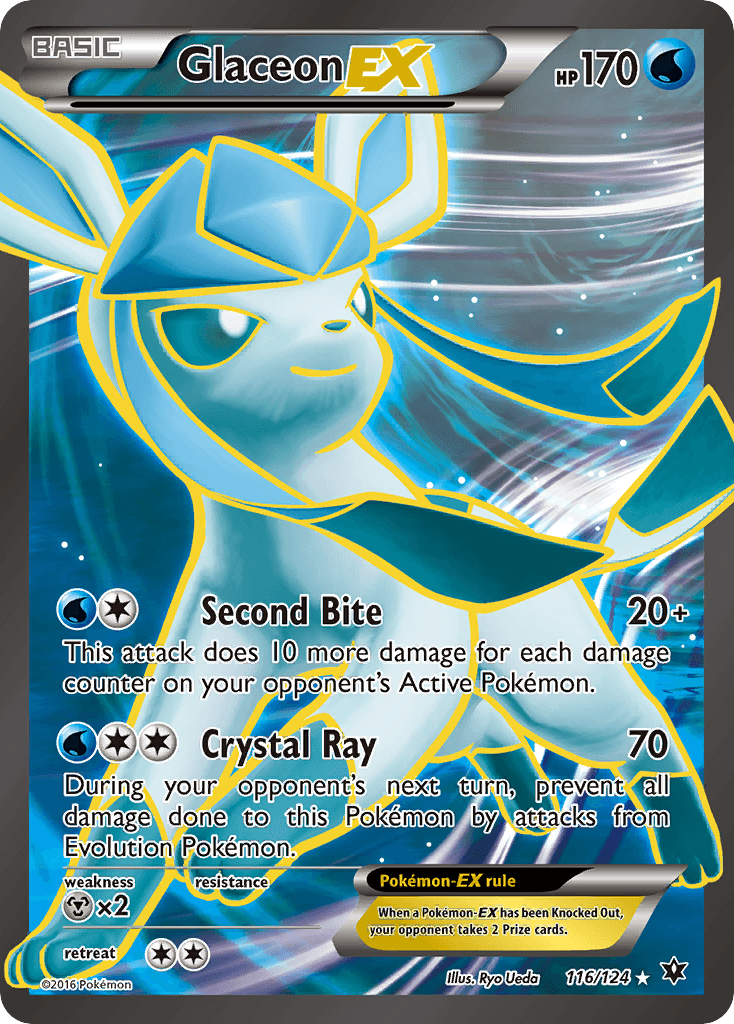 Glaceon-EX Pokémon card