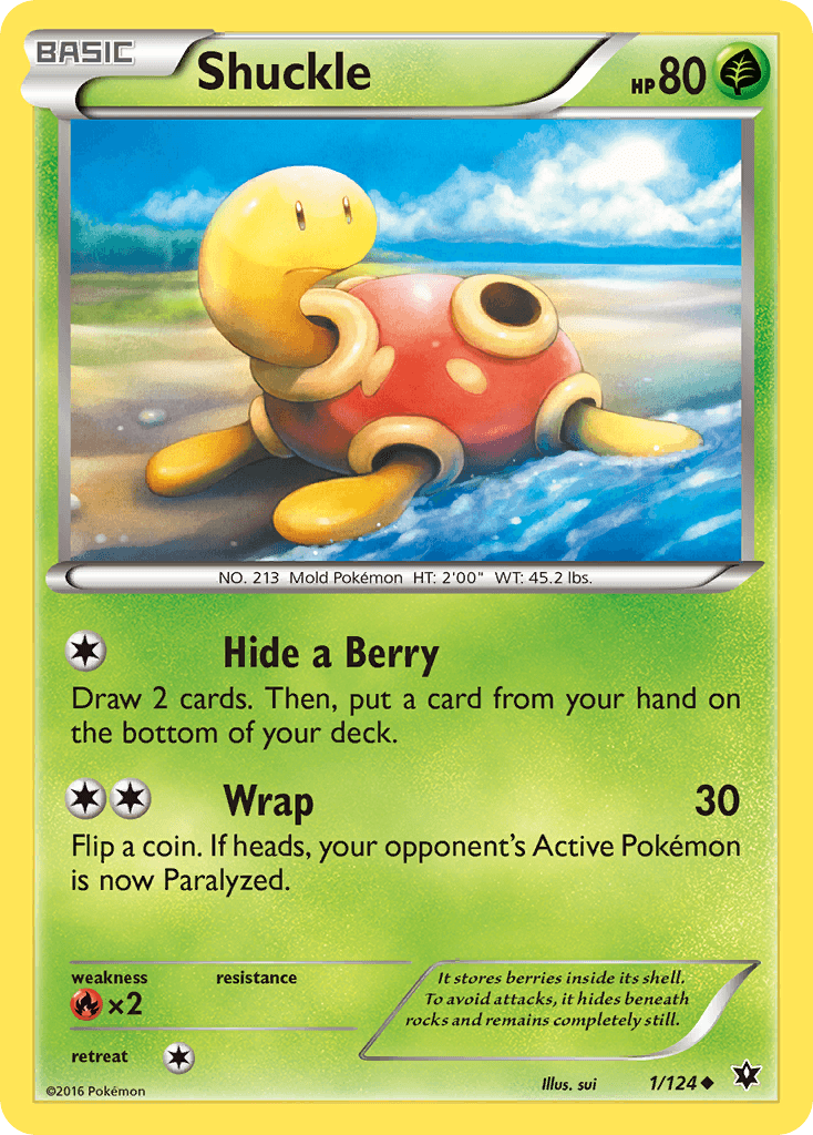 Shuckle Pokémon card