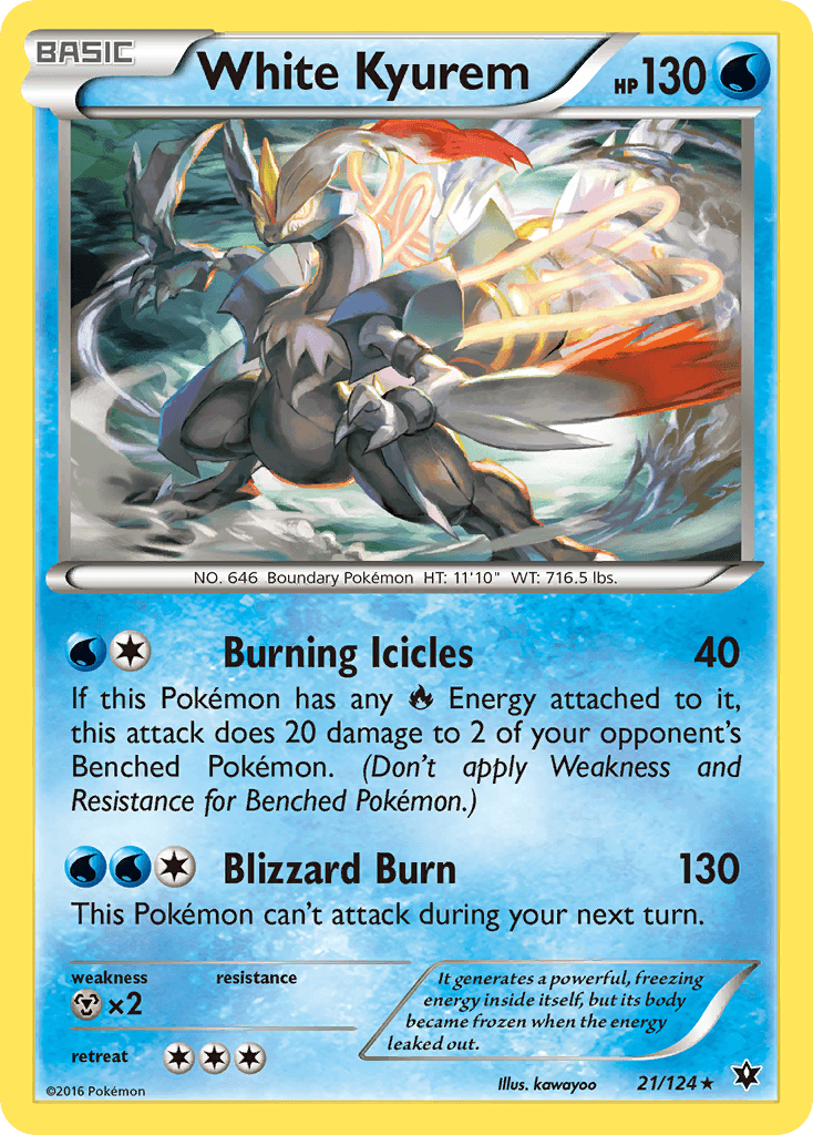 White Kyurem Pokémon card