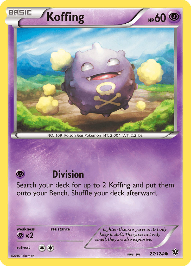 Koffing Pokémon card