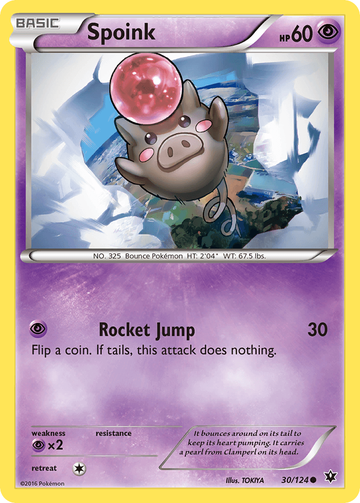 Spoink Pokémon card