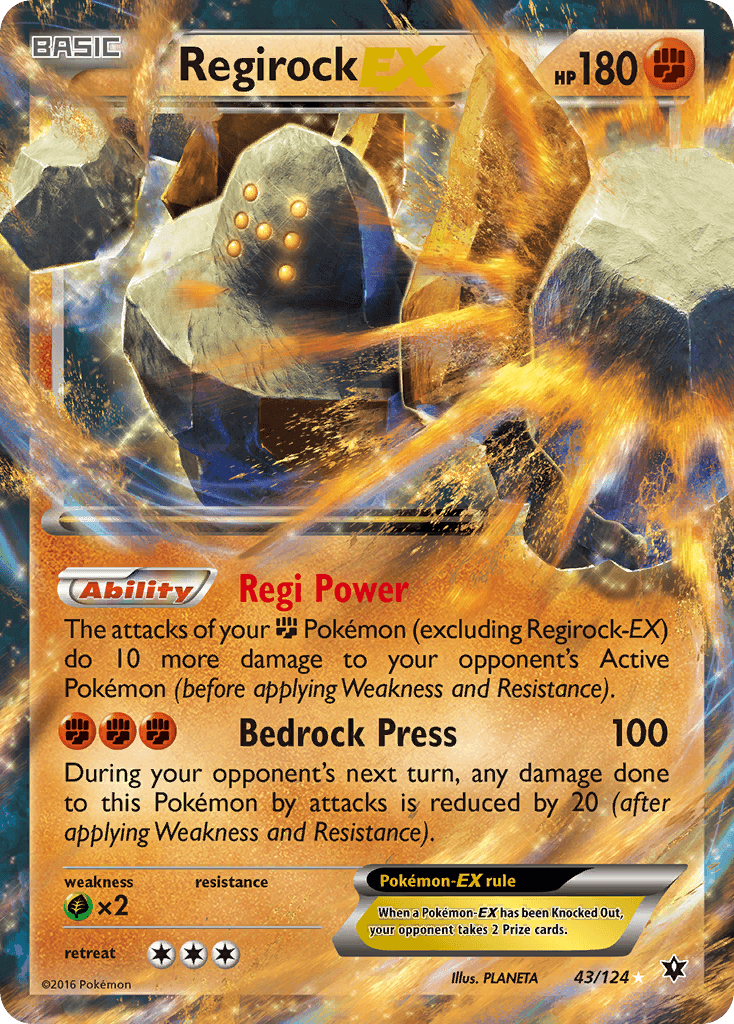 Regirock-EX Pokémon card